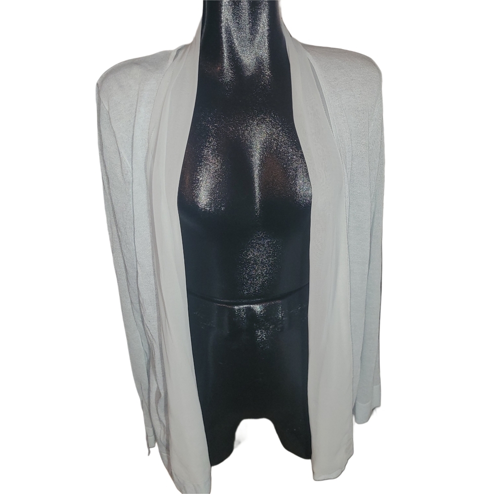 Laura Pale Sage Colored Open Front Cardigan Size XXL